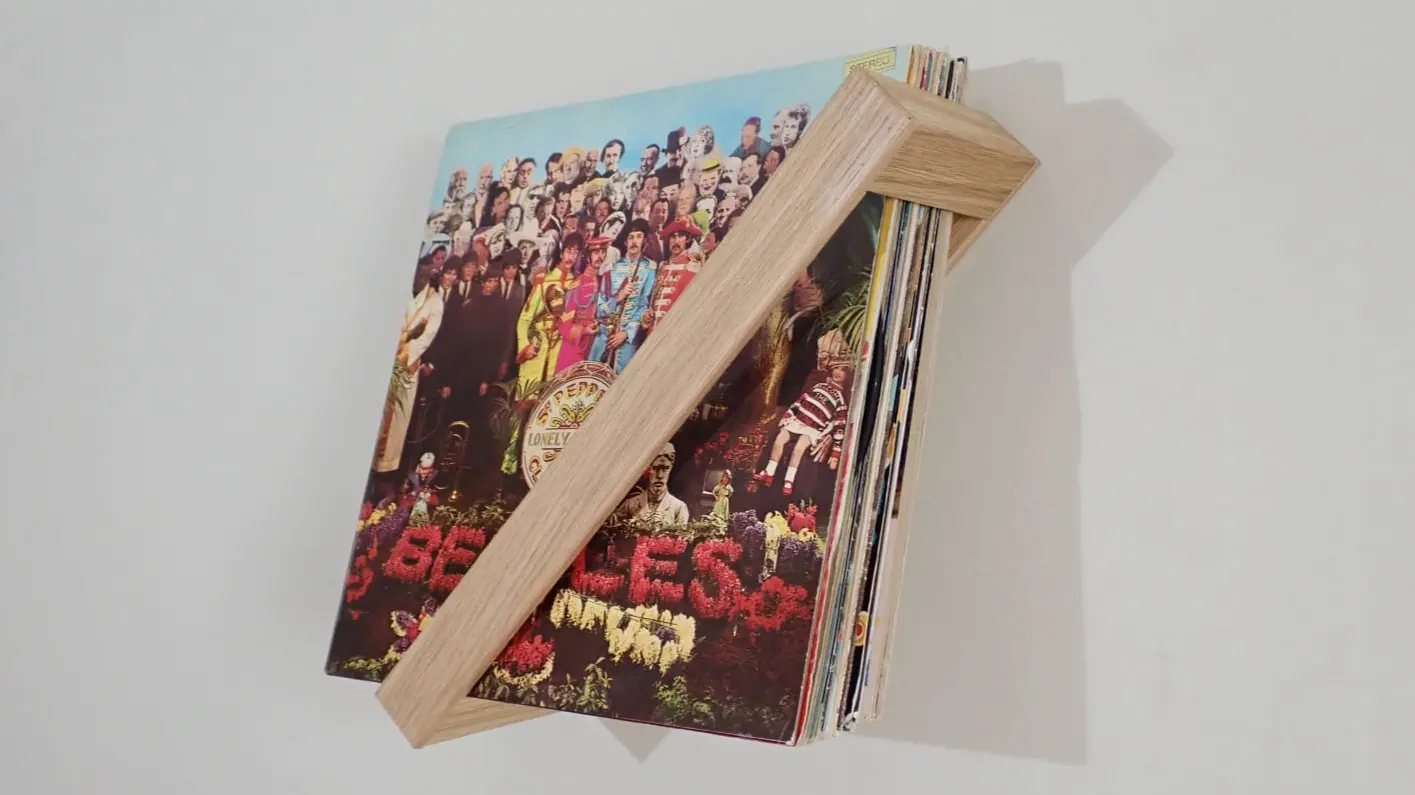 étagère murale pour vinyle 33 tours