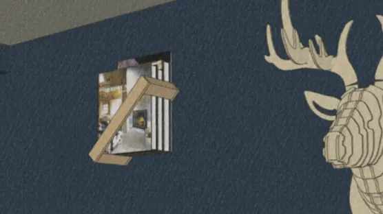 Support rangement au mur pour BD et livres grand format